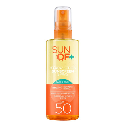 Sun Of+ Hydralotion Sunscreen Dual Phase Sun Face and Body Spray 50SPF 200 ml