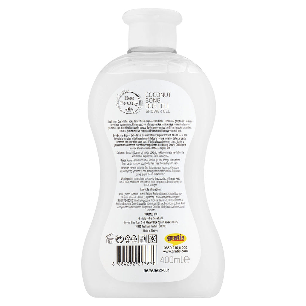 Bee Beauty Shower Gel Coconut Song 400 ml