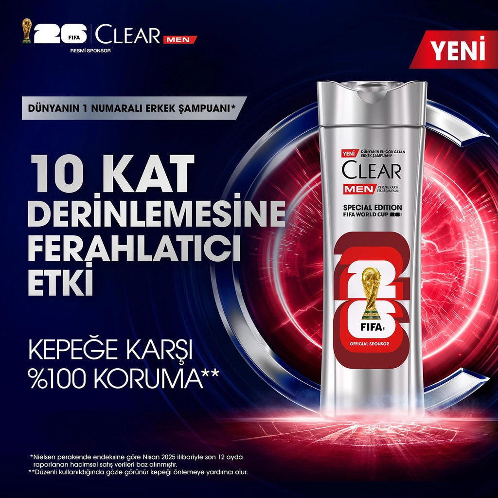 Clear Men Special Edition FIFA World Cup Effective Anti-Dandruff Shampoo 330 ml