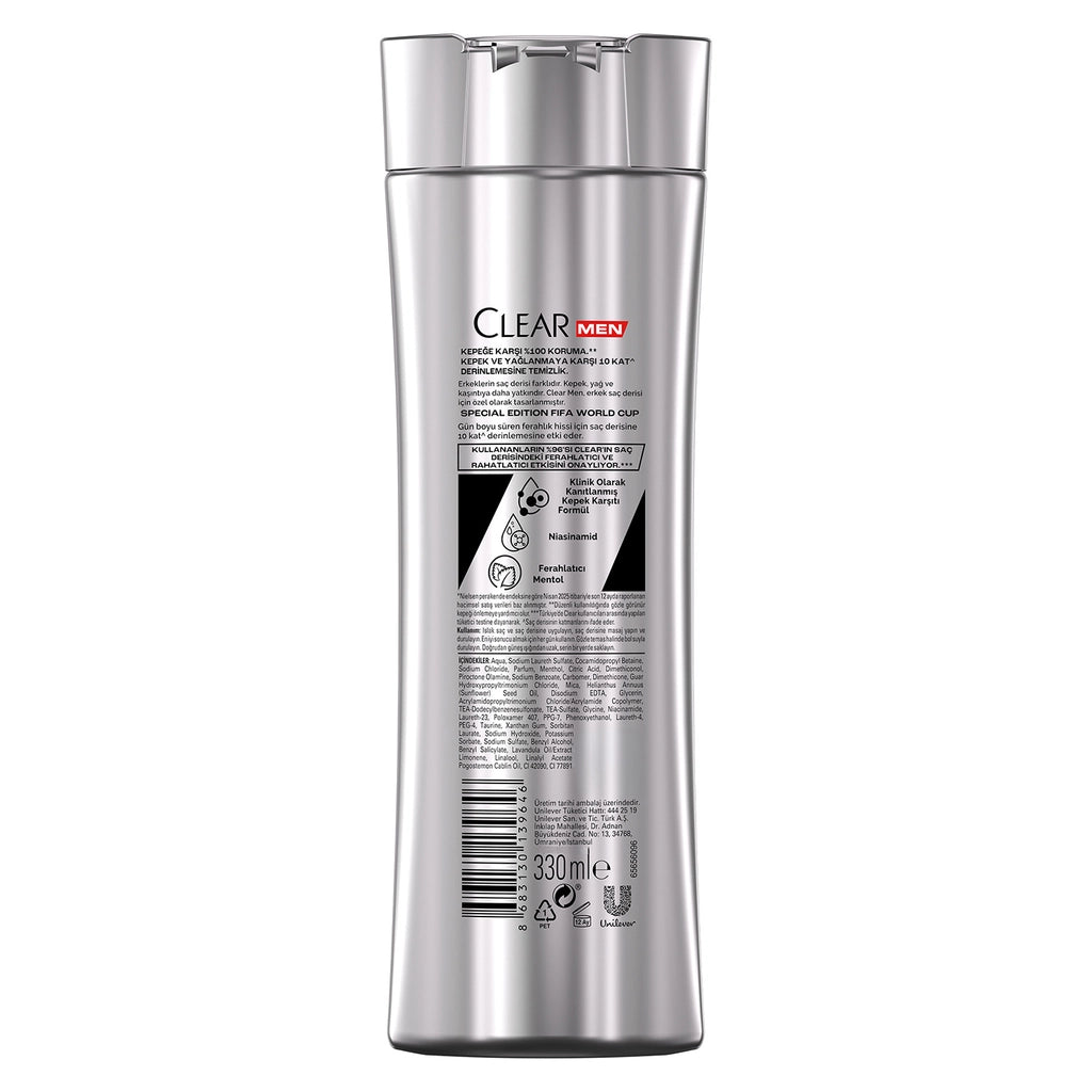 Clear Men Special Edition FIFA World Cup Effective Anti-Dandruff Shampoo 330 ml
