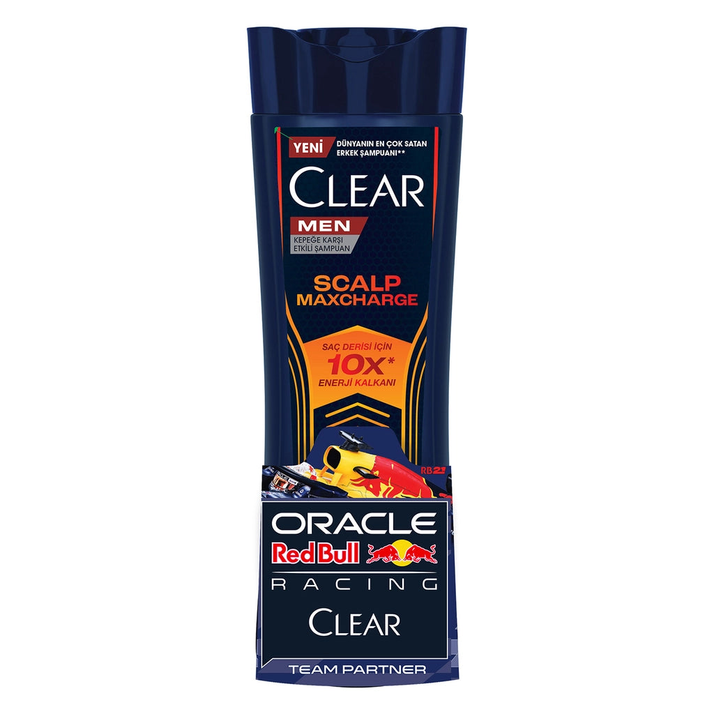 Clear Men Effective Shampoo Against Dandruff Scalp Maxcharge Oracle Red Bull Racing 330 ml