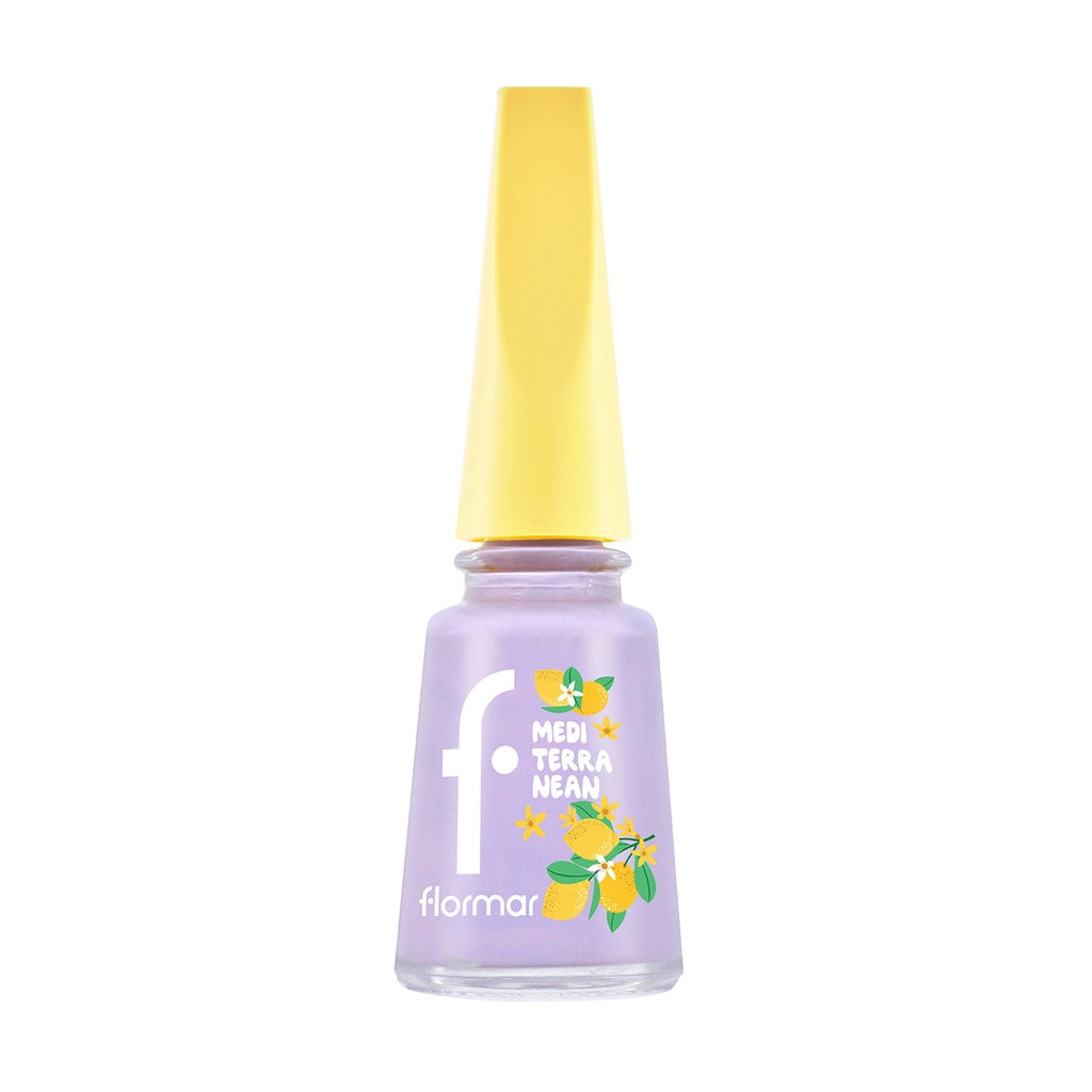 Flormar Mediterranean Intense Pigment Shiny Finish Nail Polish 001 Lilac Bloom