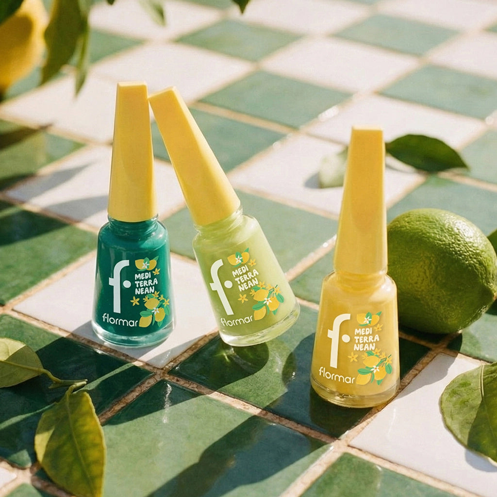 Flormar Mediterranean Intense Pigment Shiny Finish Nail Polish 003 Olive Grove