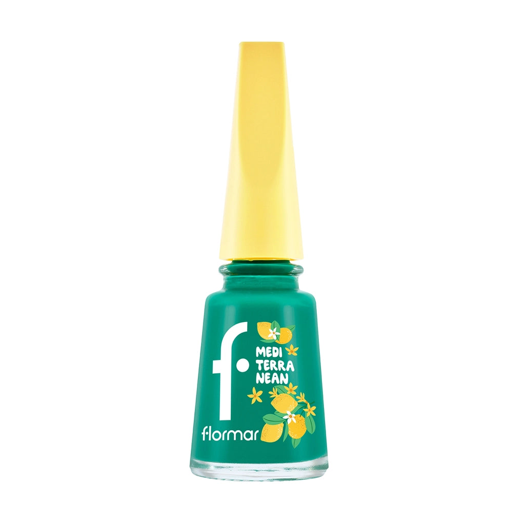 Flormar Mediterranean Intense Pigment Shiny Finish Nail Polish 004 Emerald Cove