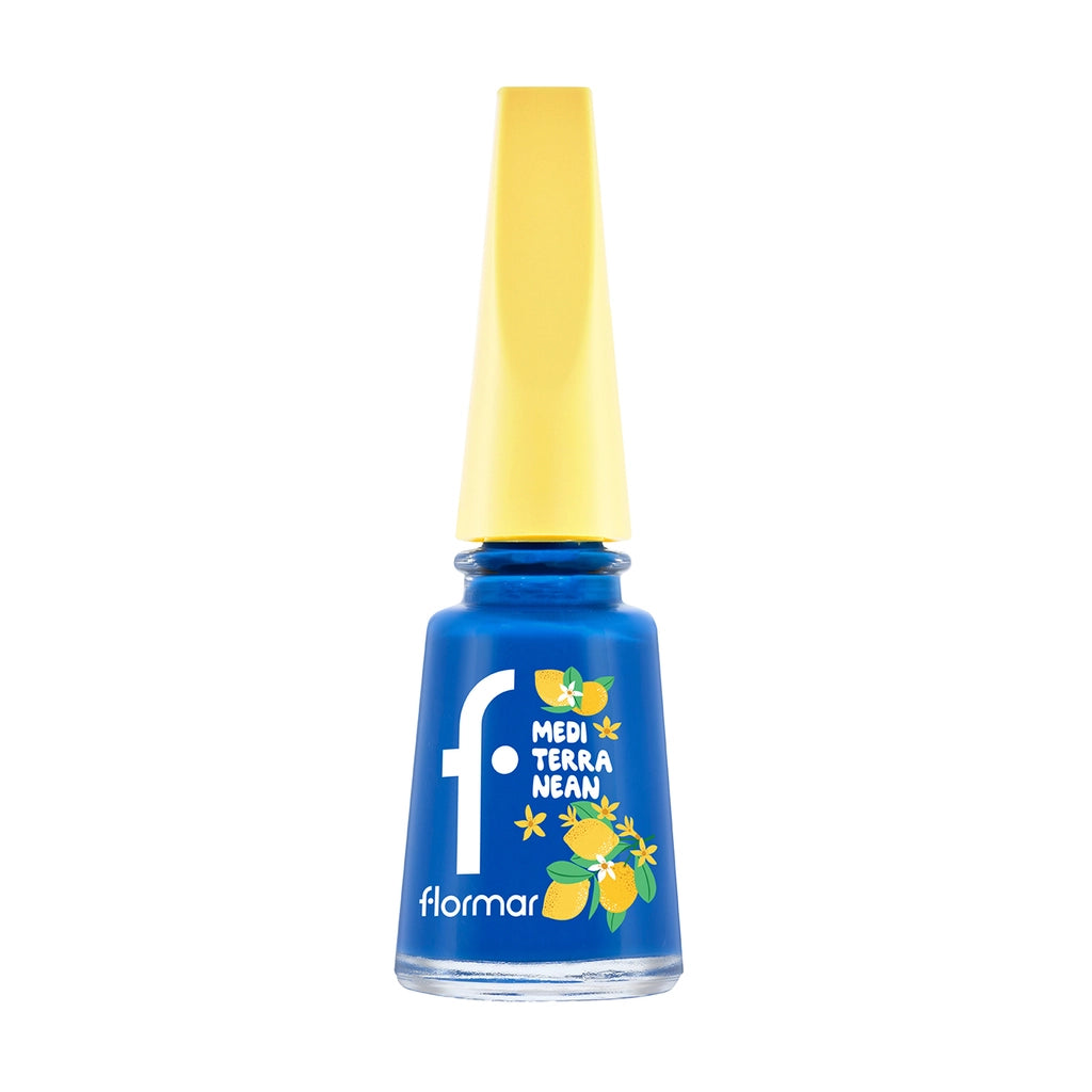 Flormar Mediterranean Intense Pigment Shiny Finish Nail Polish 006 Mare Blue