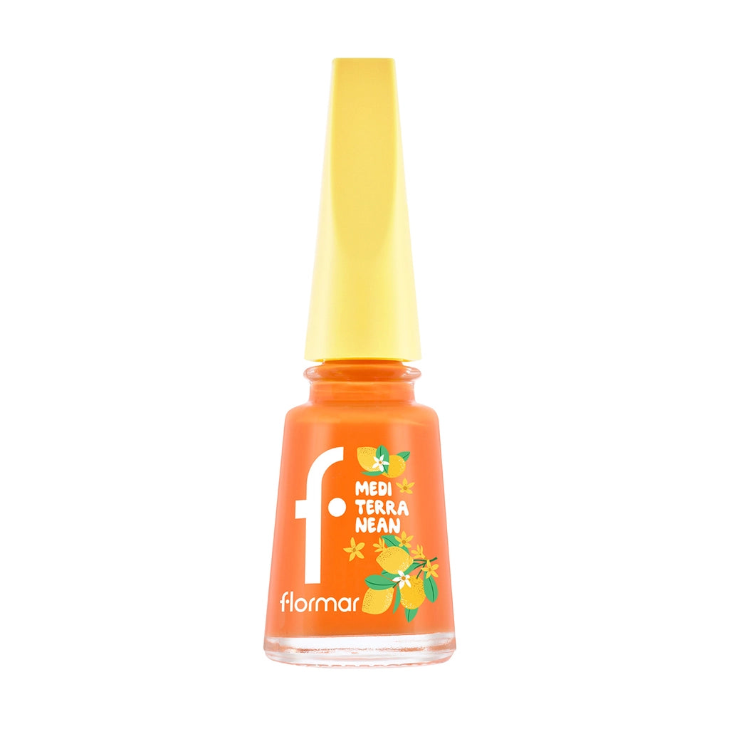 Flormar Mediterranean Intense Pigment Shiny Finish Nail Polish 007 Tangerine Dream
