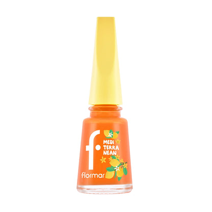 Flormar Mediterranean Intense Pigment Shiny Finish Nail Polish 007 Tangerine Dream