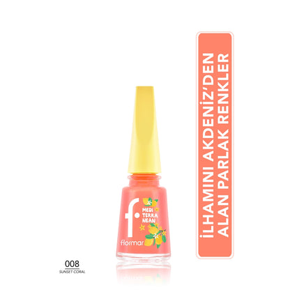 Flormar Mediterranean Intense Pigment Shiny Finish Nail Polish 005 Aegean Breeze