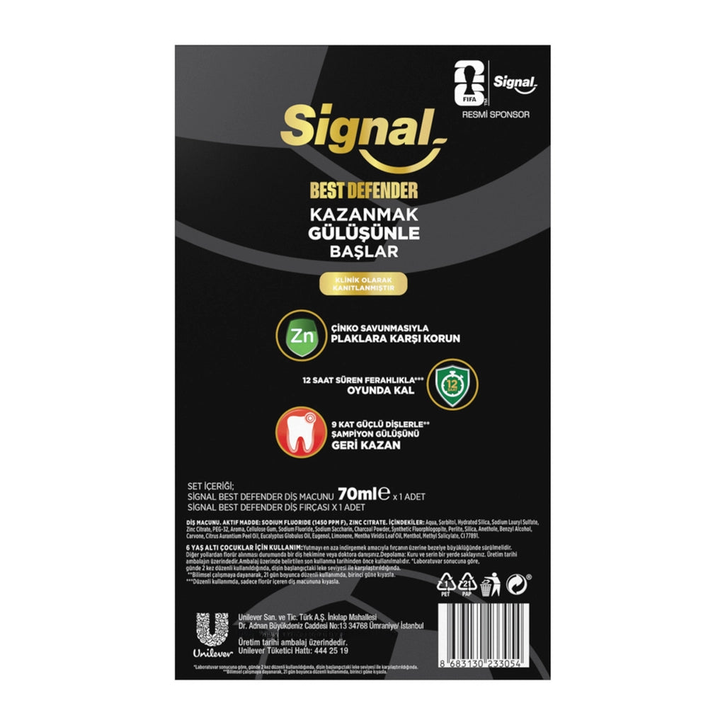 Signal Best Defender Limited Edition Dental Care Set (Toothpaste 70 ml + Toothbrush)