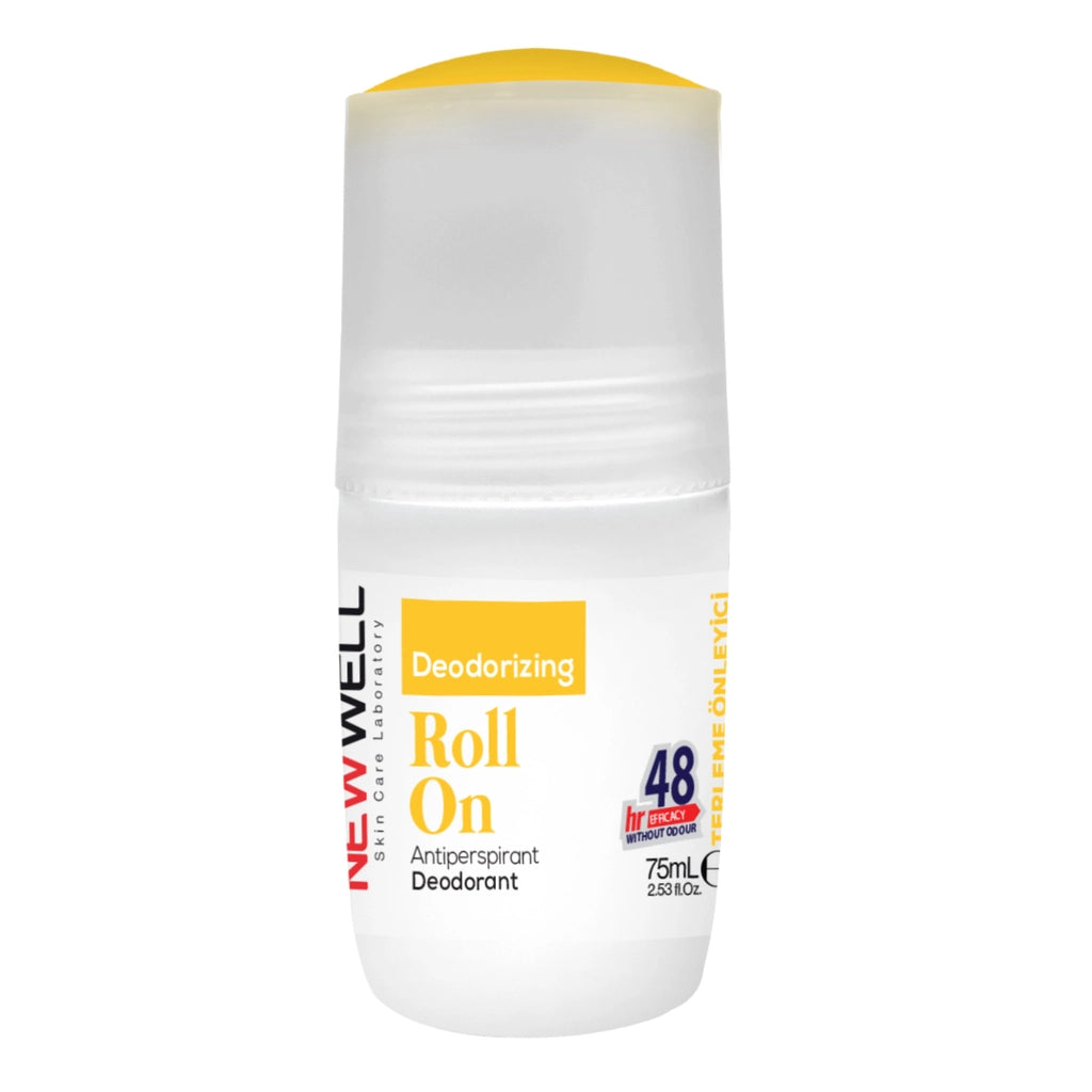 New Well Antiperspirant Whitening Unisex Roll On 75 ml Yellow