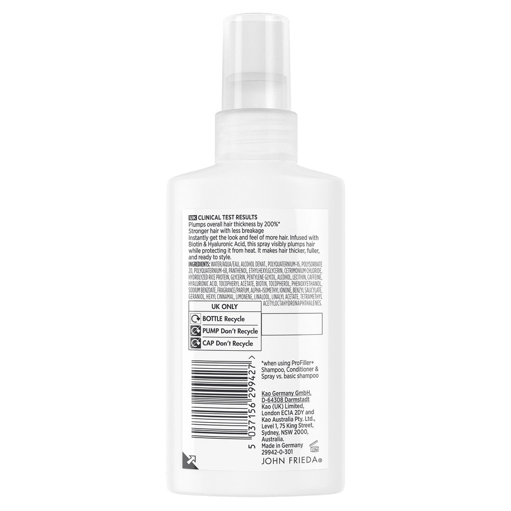 John Frieda PROfiller+ For Fine Hair Volumizing Leave-In Hair Care Spray 150 ml