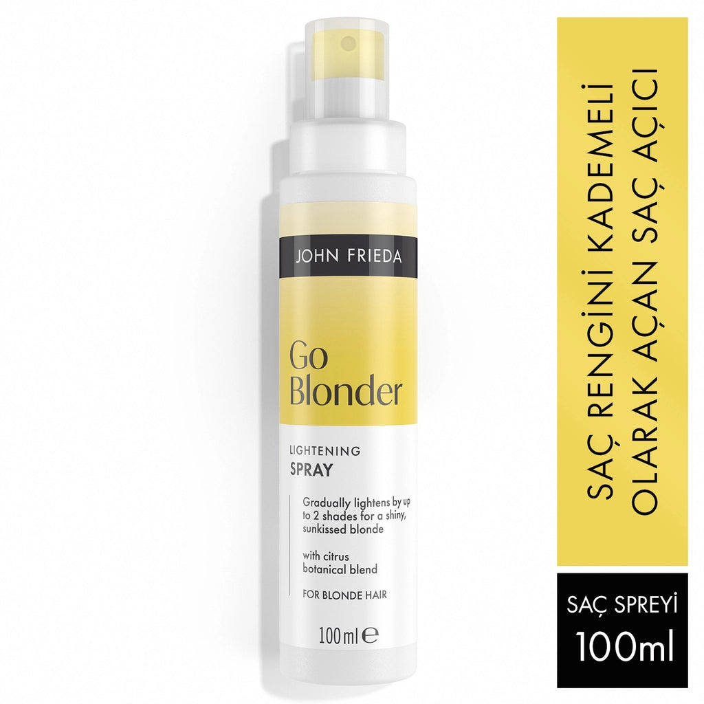 John Frieda Sheer Blonde Go Blonder Special Color Lightening Hair Spray for Blonde Hair 100 ml