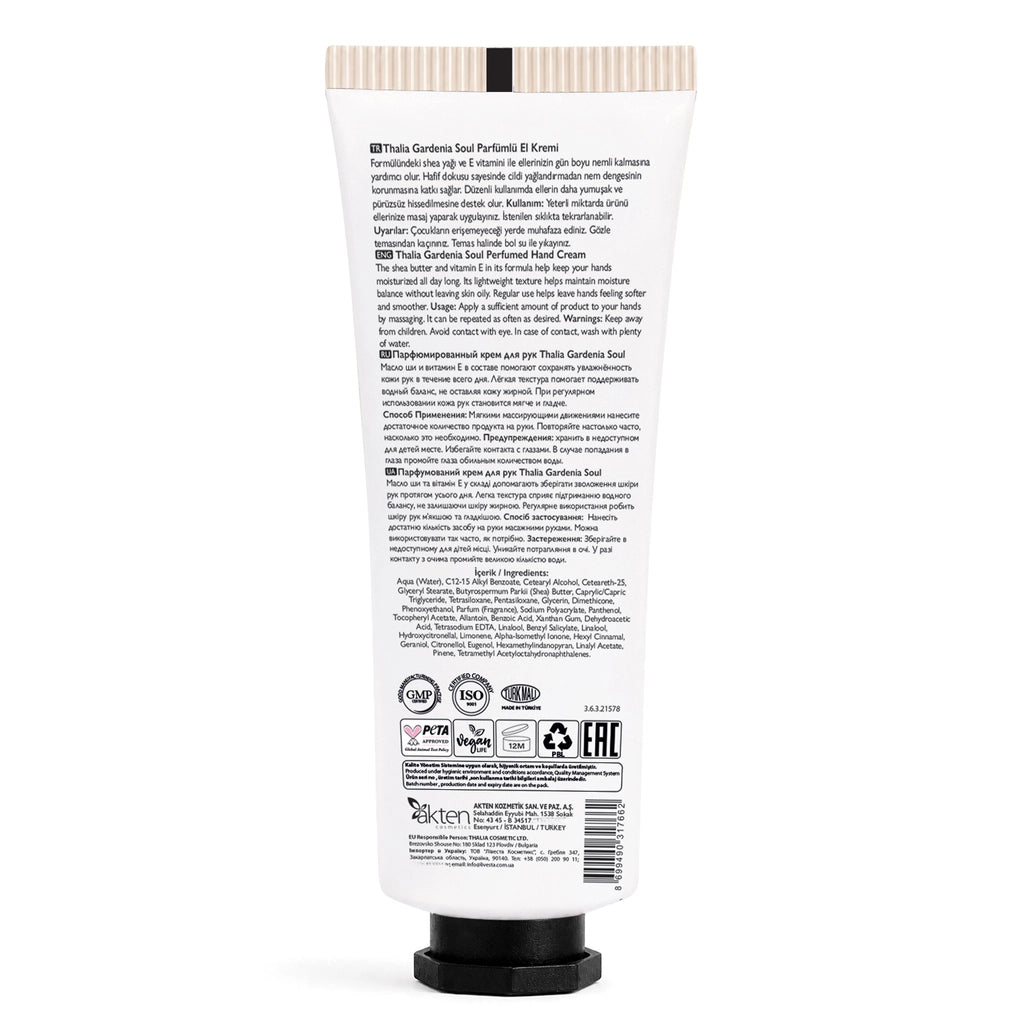 Thalia Perfumed Hand Cream Gardenia Soul 60 ml