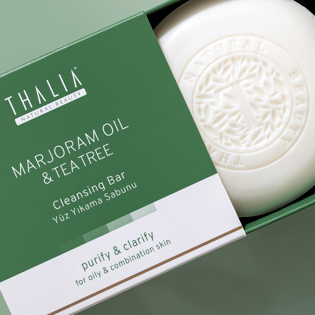 Thalia Marjoram Oil &amp; Tea Tree Solid Face Washing Soap 120 gr