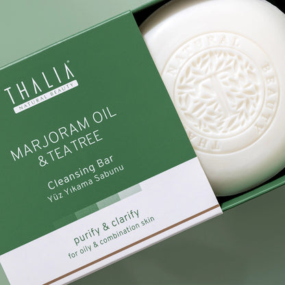 Thalia Marjoram Oil &amp; Tea Tree Solid Face Washing Soap 120 gr