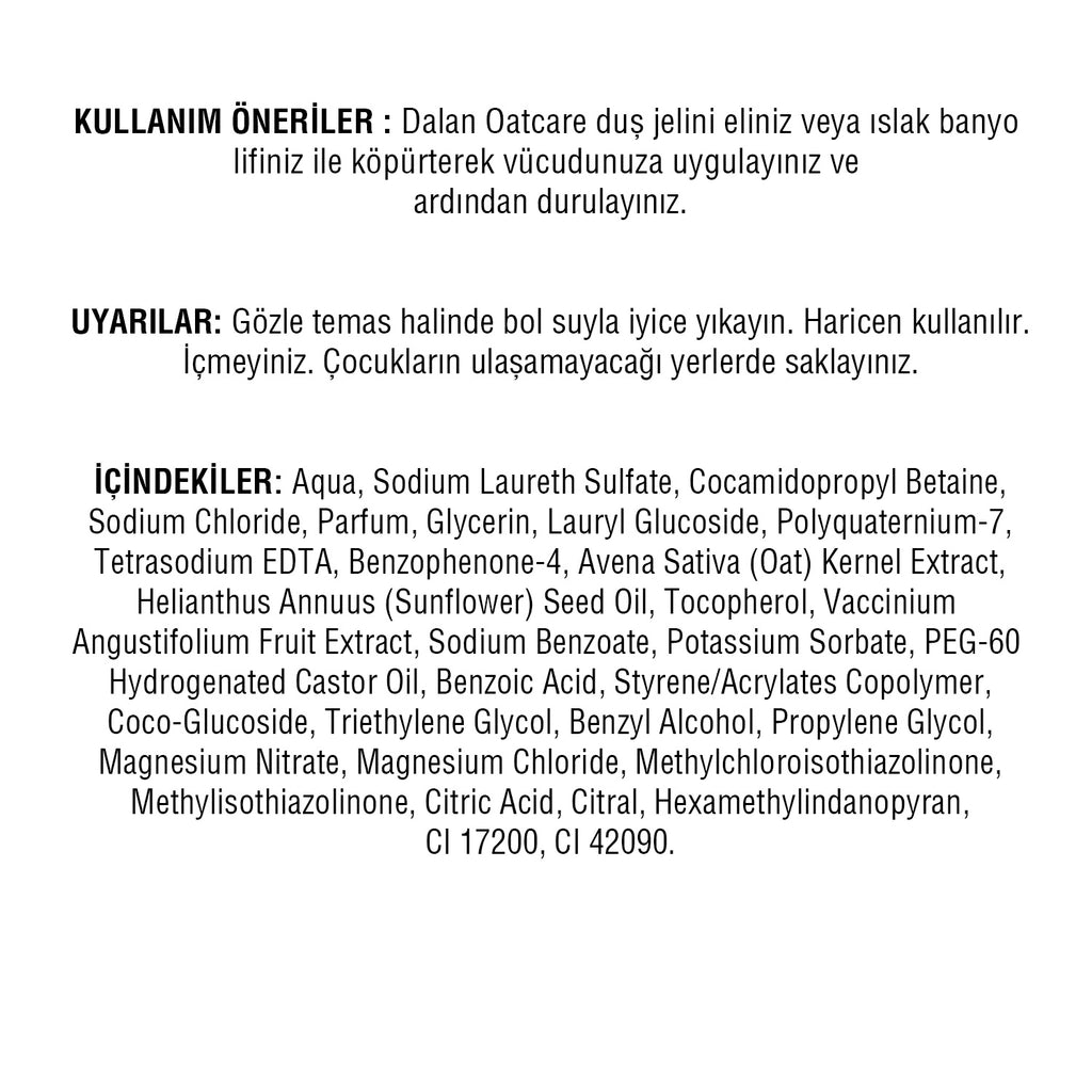 Dalan Oatcare Shower Gel Blueberry 450 ml