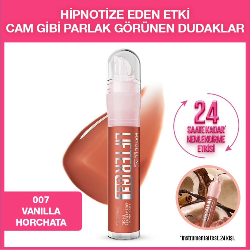 Maybelline New York Lifter Gel Extra Bright and Moisturizing Lip Gloss 007 Vanilla Horchata