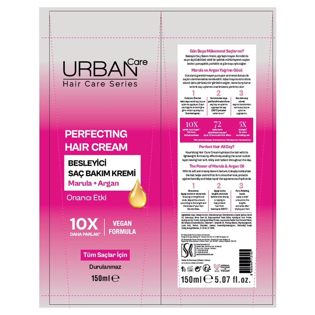 Urban Care Perfecting Nourishing Shine Hair Care Cream 150 ml