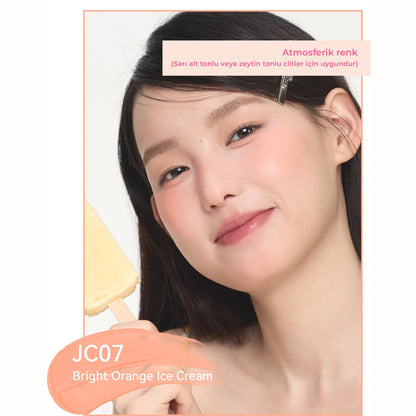 AZTK Liquid Blush Jelly Effect Liquid Blush JC07 Bright Orange Ice Cream