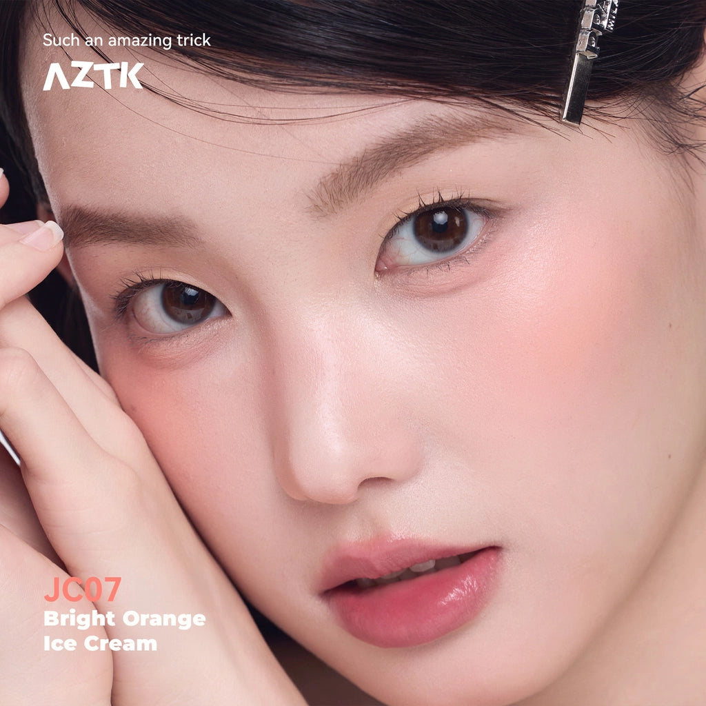 AZTK Liquid Blush Jelly Effect Liquid Blush JC07 Bright Orange Ice Cream