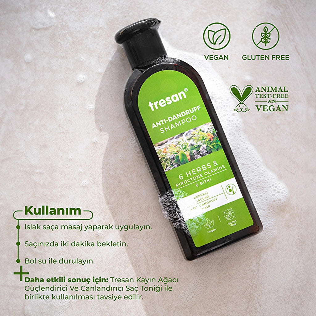 Tresan 6 Plants Anti-Dandruff Care Shampoo 300 ml