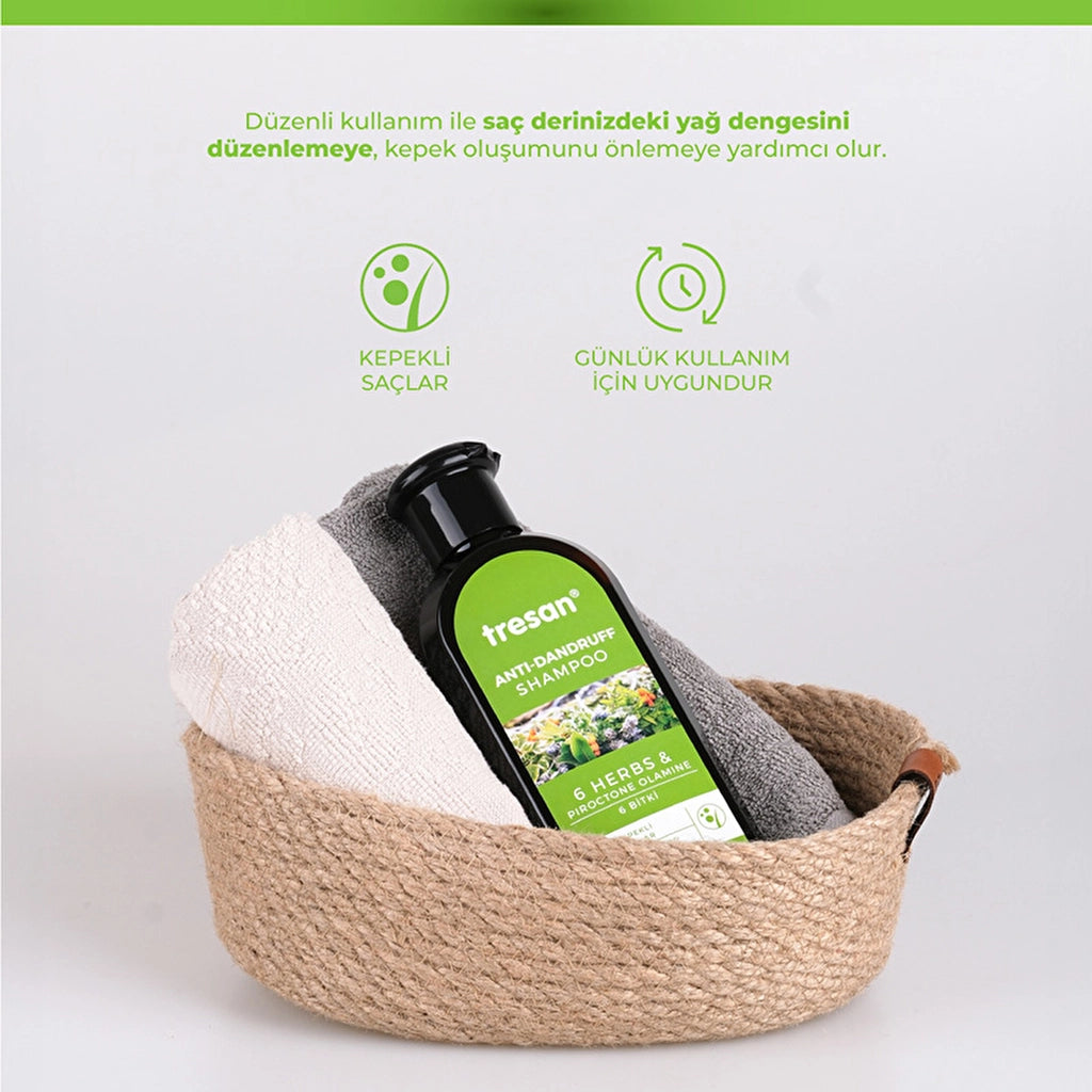 Tresan 6 Plants Anti-Dandruff Care Shampoo 300 ml