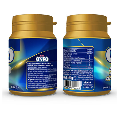 Oneo Mastic Gum Flavored Sugar-Free Chewing Gum 60 gr