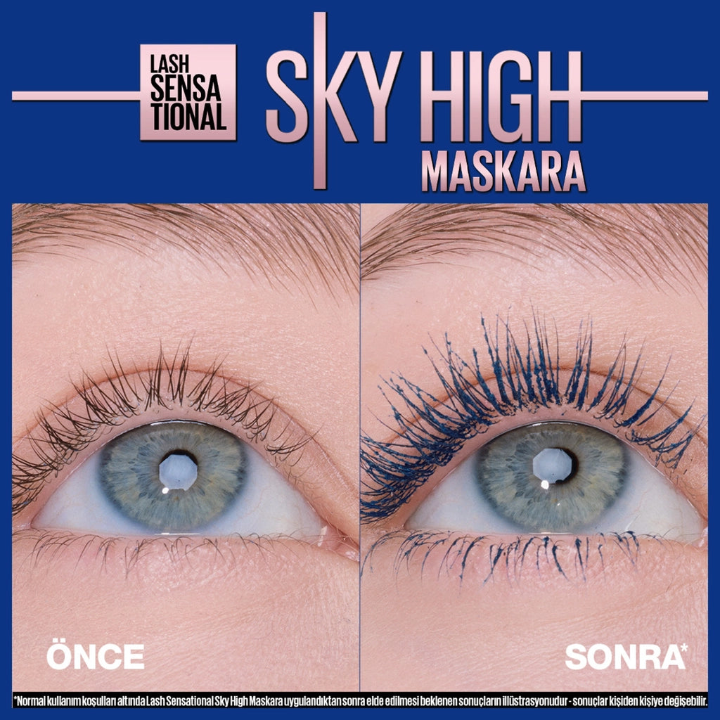 Maybelline New York Lash Sensational Sky High Mascara Navy Blue Blue Mascara