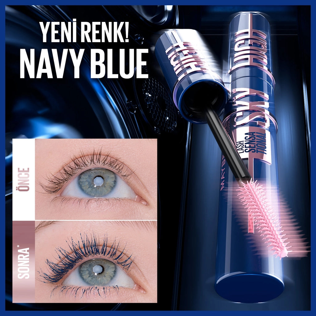 Maybelline New York Lash Sensational Sky High Mascara Navy Blue Blue Mascara
