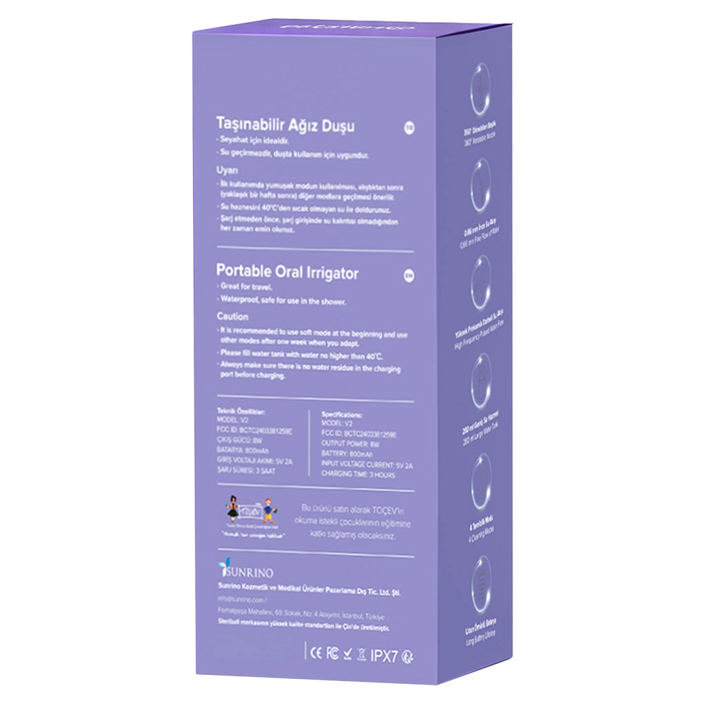 Steriball Portable Oral Irrigator Oral Irrigator Lilac