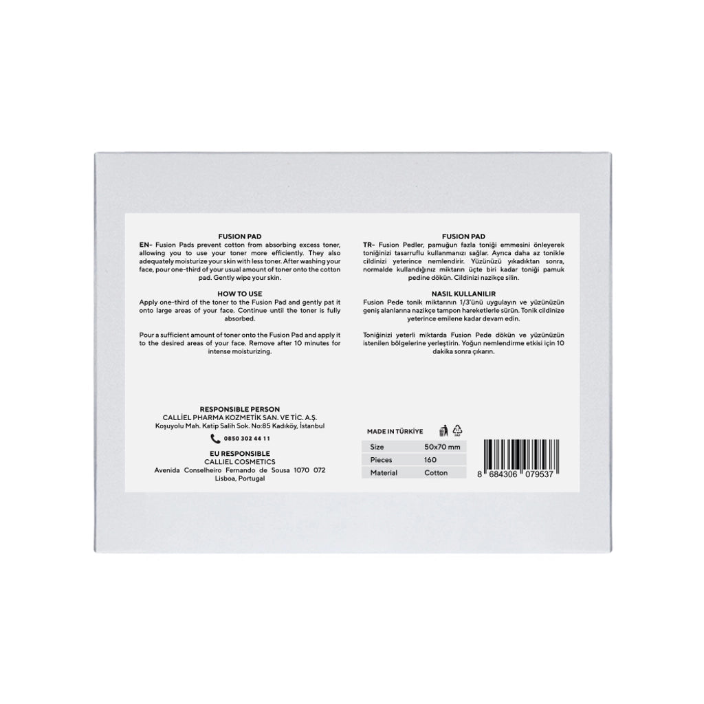 Calliel Cotton Tonic Pad that Facilitates Penetration into the Skin 160 Pieces