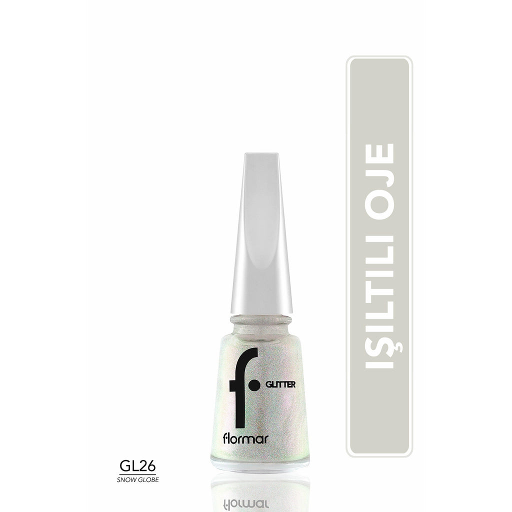 Flormar Glitter Translucent Glitter Nail Polish GL07 Sapphire Shine