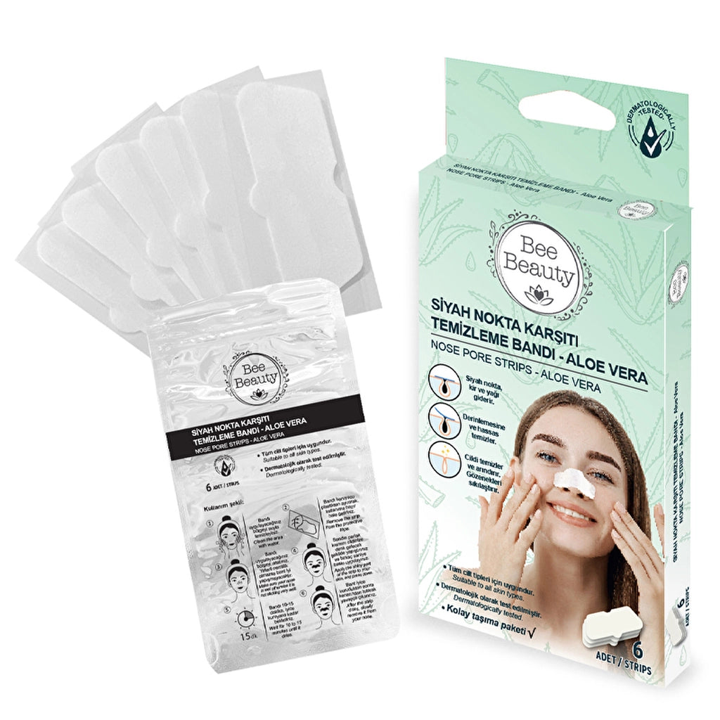 Bee Beauty Aloe Vera Blackhead Tape 6 Pack
