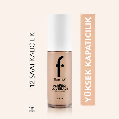 Flormar Perfect Coverage Foundation 105 Porcelain Ivory
