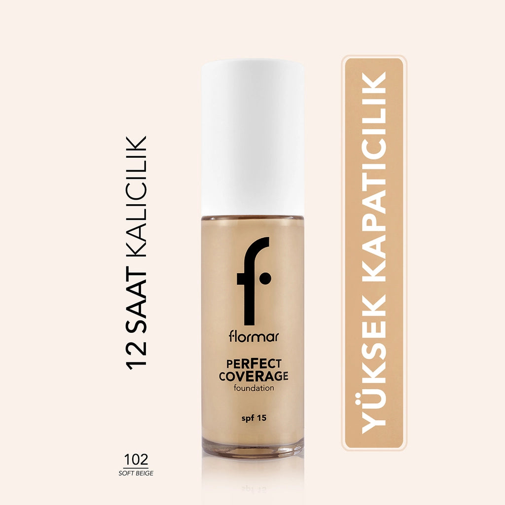 Flormar Perfect Coverage Foundation 105 Porcelain Ivory