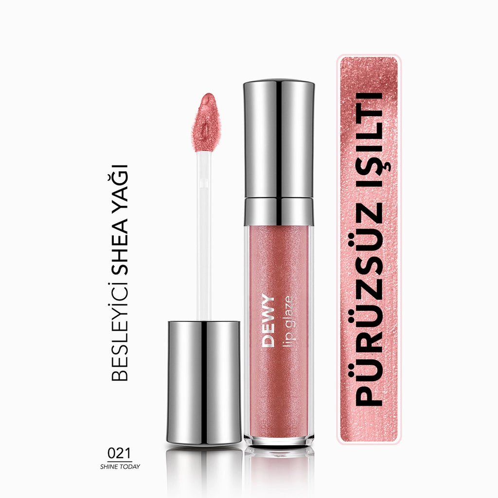 Flormar Dewy Lip Glaze Lip Gloss 021 Shine Today