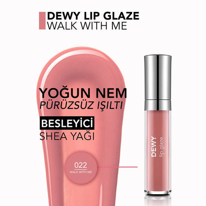 Flormar Dewy Lip Glaze Lip Gloss 022 Walk With Me