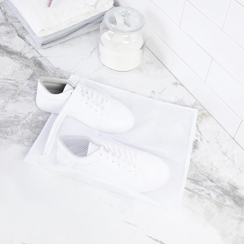 Ocean Home White Color Shoe Washing Net 35 x 40 cm