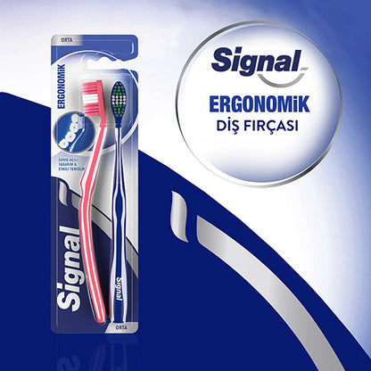 Signal Ergonomic Toothbrush 1+1 (Medium)