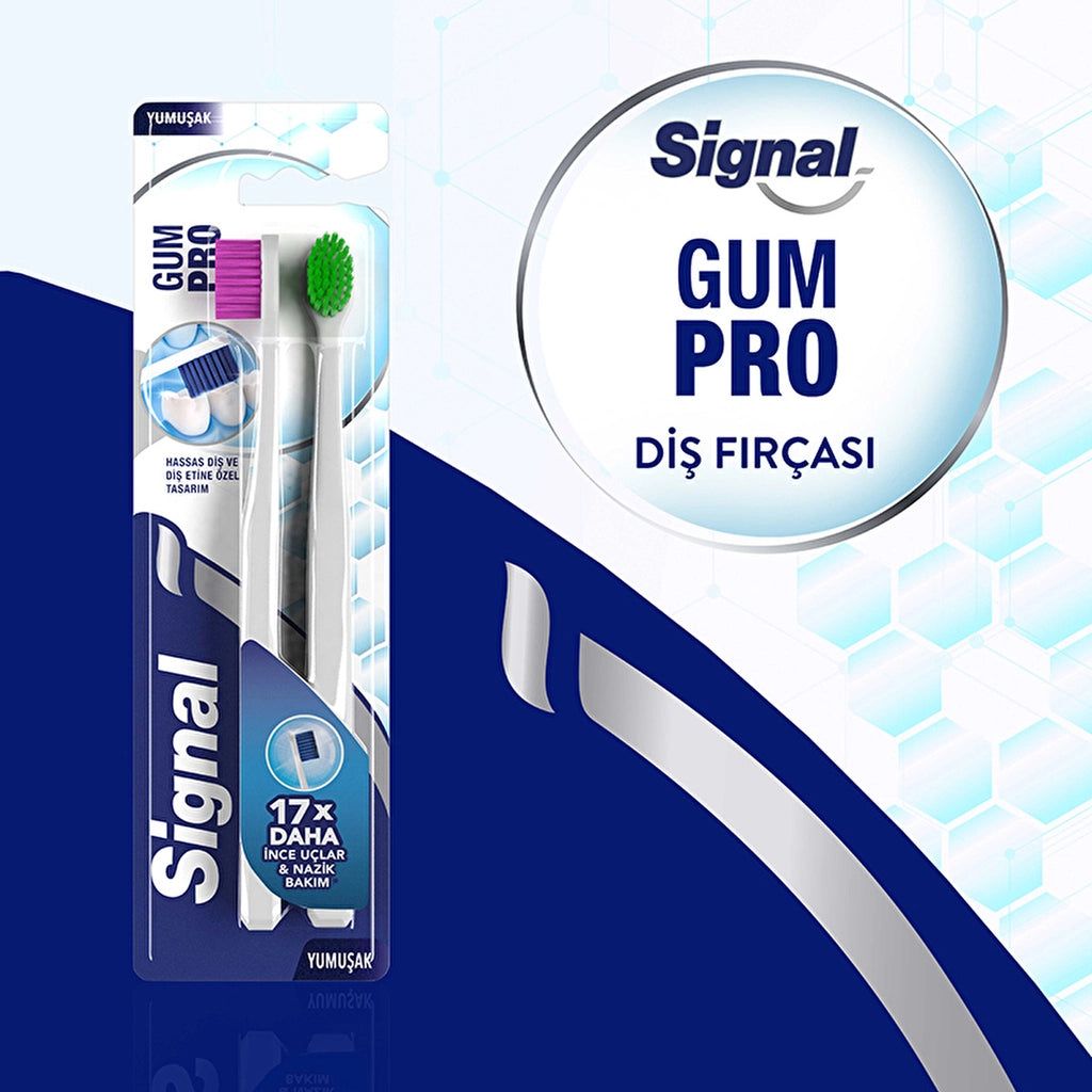 Signal Gum Pro Gentle Care Toothbrush 1+1 (Soft)