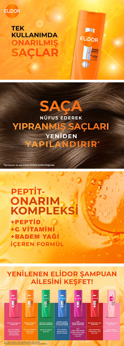 Elidor Instant Repair Hair Care Shampoo 400 ml