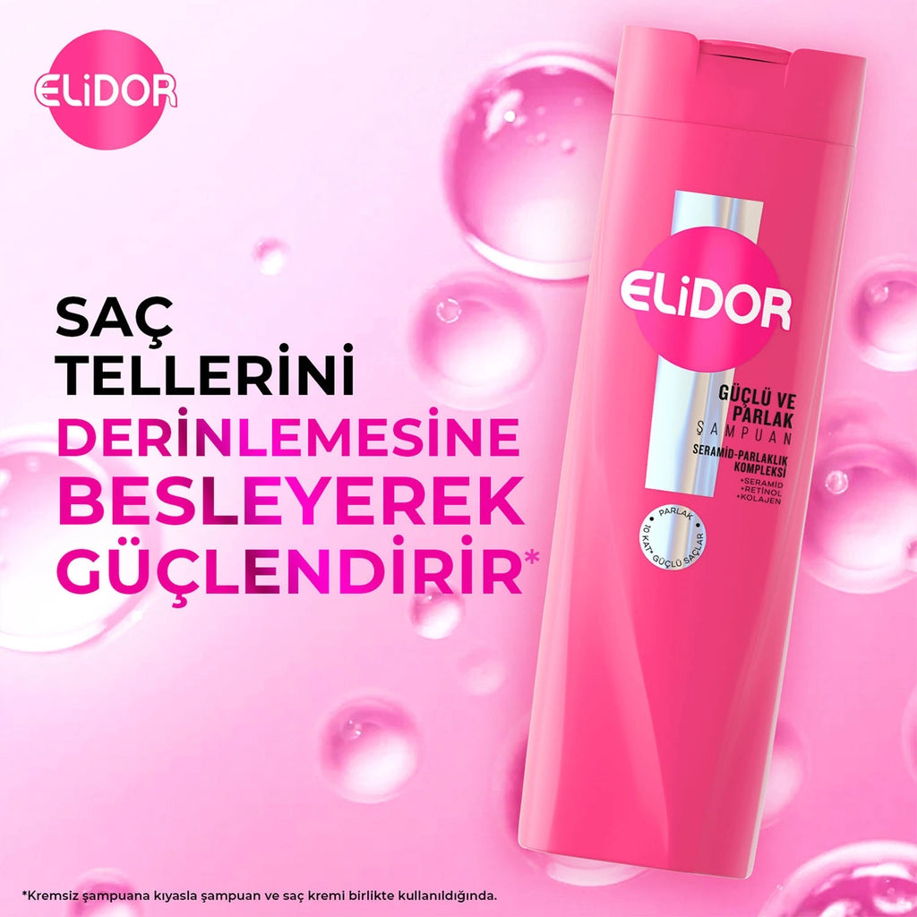 Elidor Strong and Shiny Hair Care Shampoo 400 ml