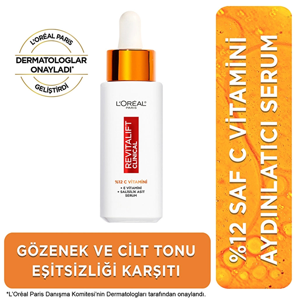 Loreal Paris Revitalift Clinical 12% Pure Vitamin C Brightening Serum 30 ml