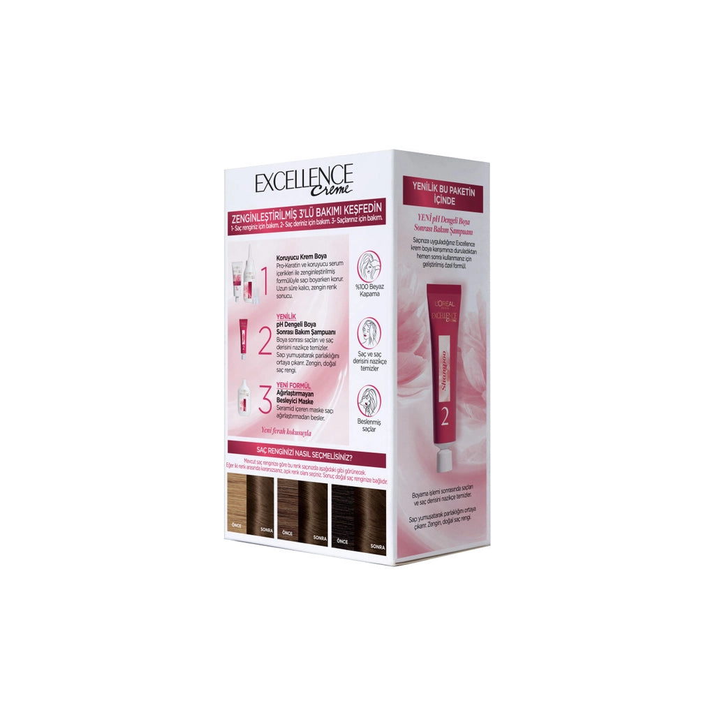 Loreal Paris Excellence Creme Hair Dye - 5 Brown
