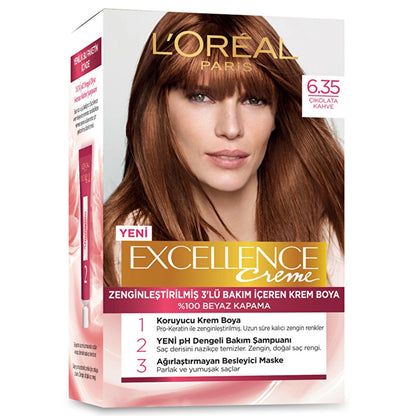 Loreal Paris Excellence Creme Hair Dye - 7.3 Golden Auburn