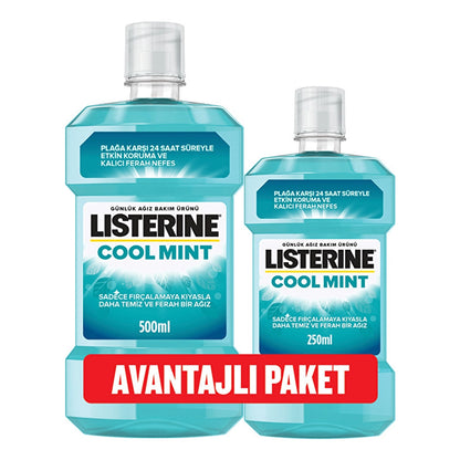 Listerine Cool Mint Oral Care Water 500 ml + 250 ml