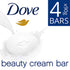 Dove Beauty Cream Bar Original Moisturizing Cream Soap for Soft and Smooth Skin 90 gr x 4