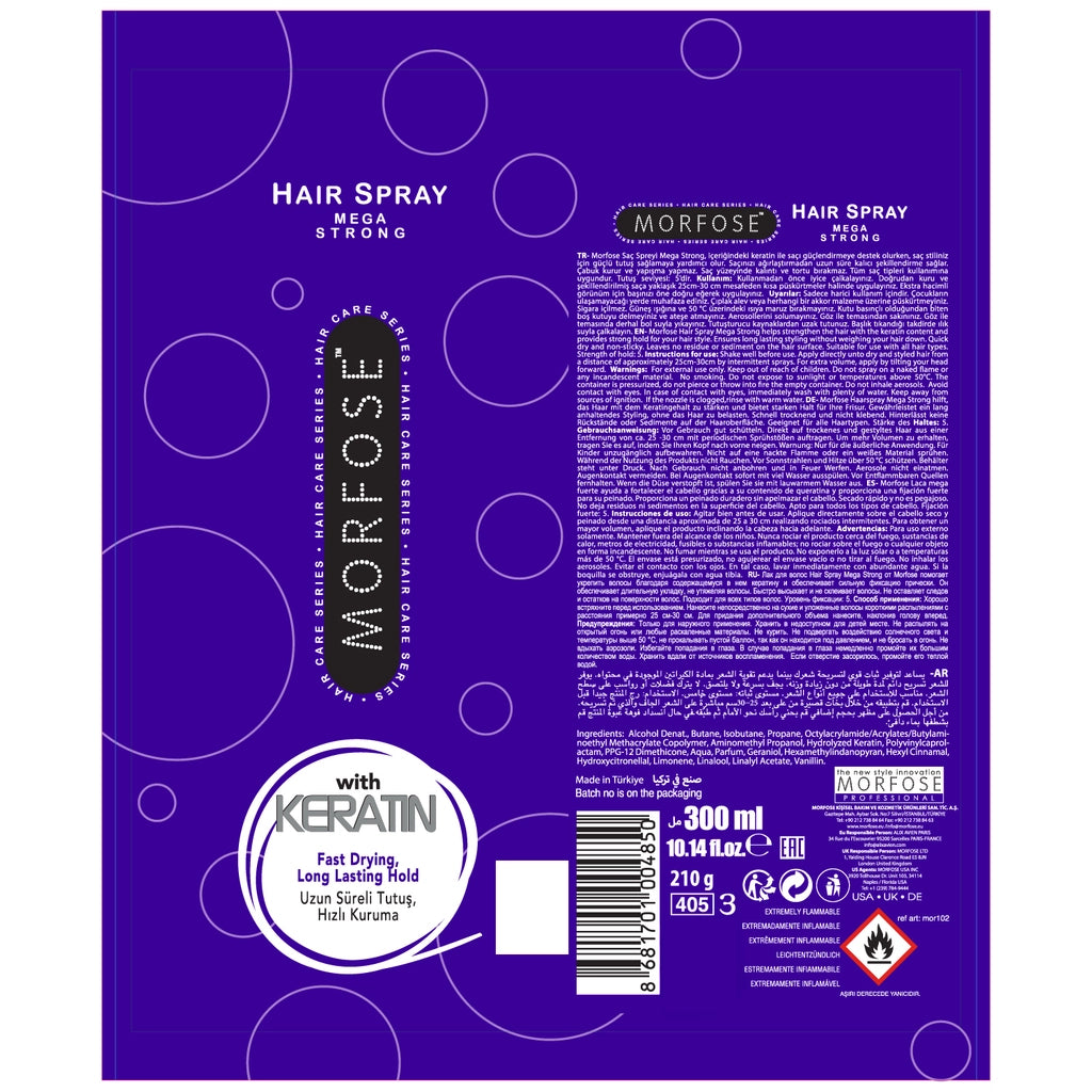 Morfose Keratin Hair Spray 300 ml