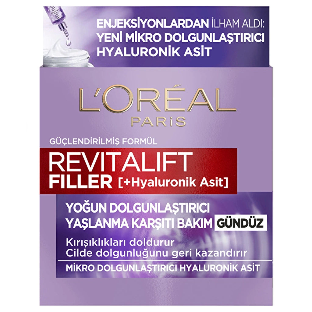 Loreal Paris Revitalift Filler Intensive Plumping Hyaluronic Acid Anti-Aging Day Cream 5