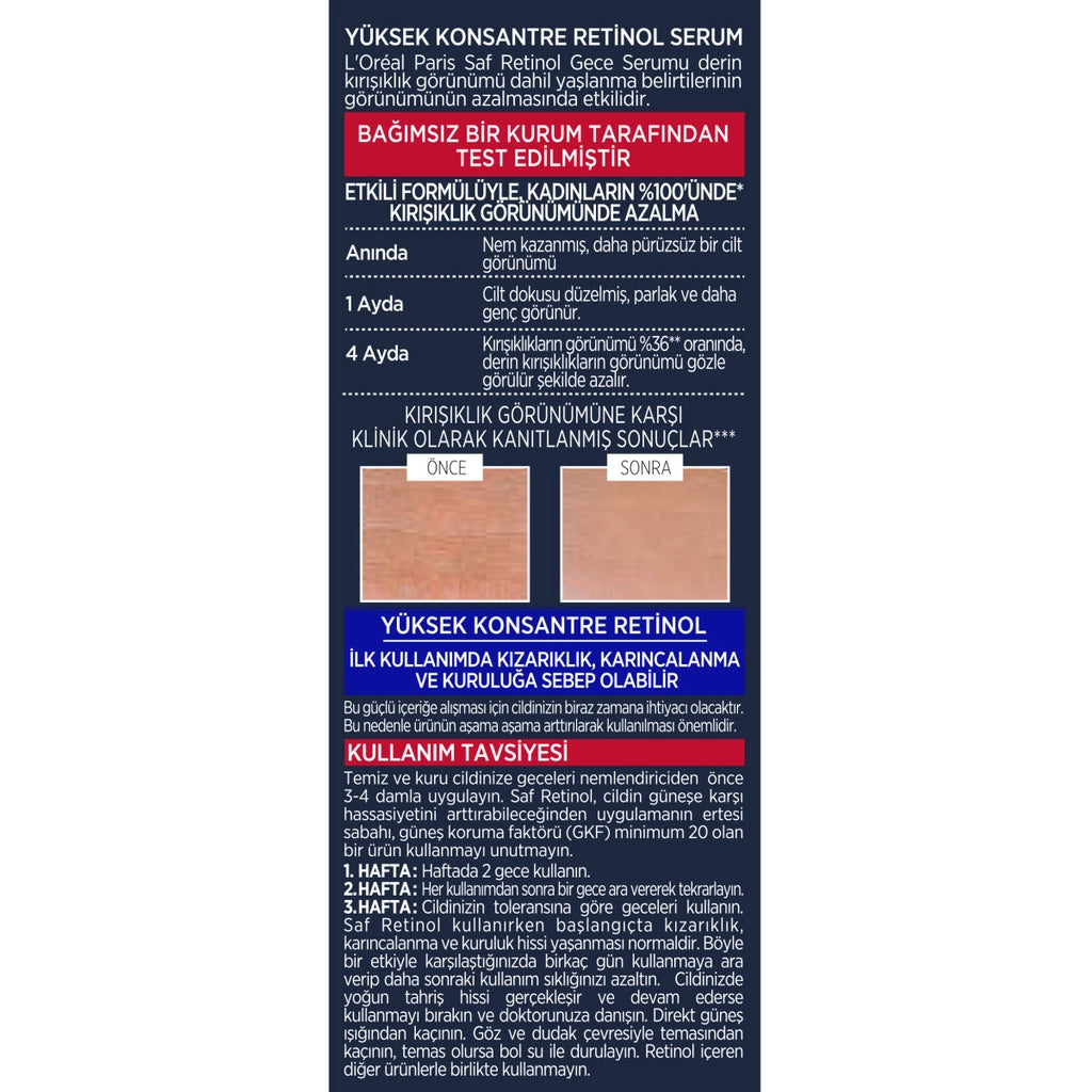 Loreal Paris Revitalift Laser Pure Retinol Night Serum 30 ml